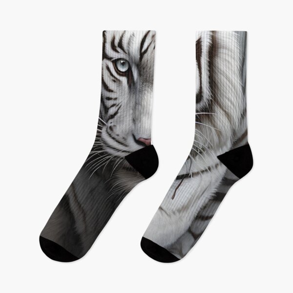 Item preview, Exotic white tiger digital print designed and sold by dcrc.