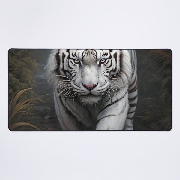Item preview, Exotic white tiger digital print designed and sold by dcrc.