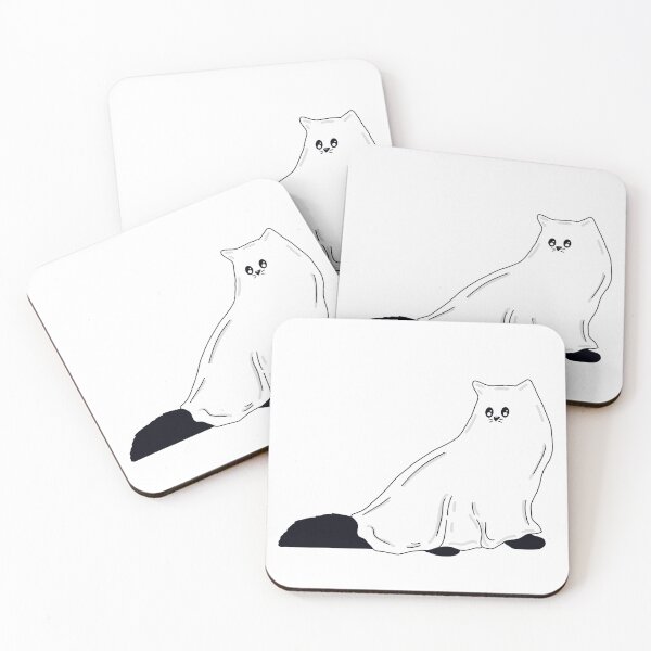 Item preview, Fluffy Ghost Cat  designed and sold by missmann.