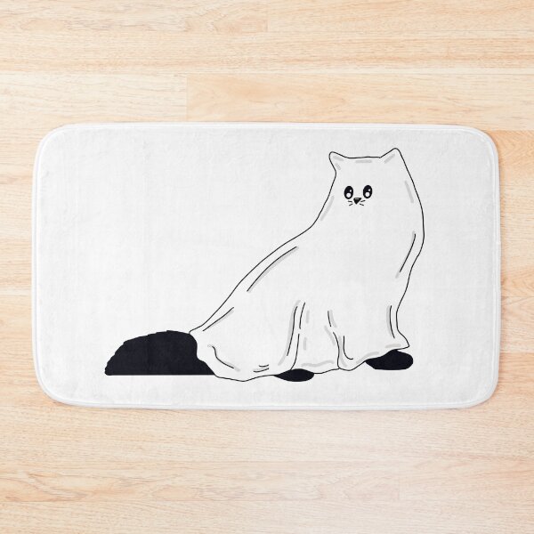 Item preview, Fluffy Ghost Cat  designed and sold by missmann.