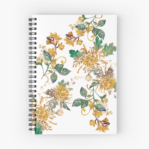 Item preview, yellow, flower, floral, watercolors, chrysanthemum, mum, designed and sold by mintdiamond21.