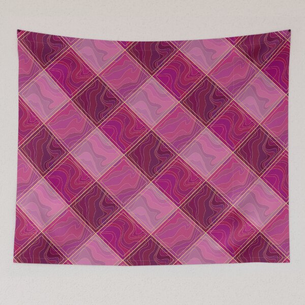 Item preview, Purple checked pattern designed and sold by Osting.
