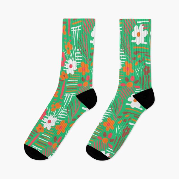 Item preview, Minimal soft style floral and stripes green designed and sold by Alessandro Remo Mazzoni Remotextiles.