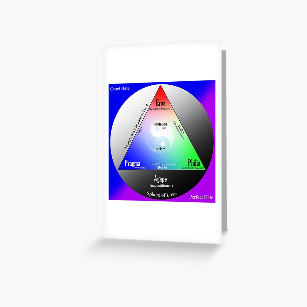 True Love Triangle Greeting Card