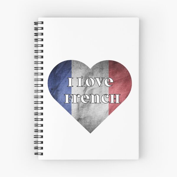 Item preview, I love French, heart with French flag designed and sold by language-des.