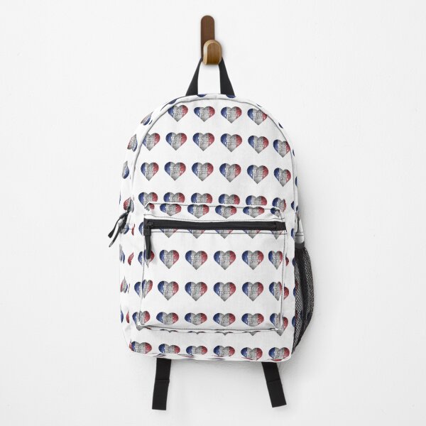 Item preview, I love French, heart with French flag designed and sold by language-des.