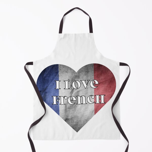 Item preview, I love French, heart with French flag designed and sold by language-des.
