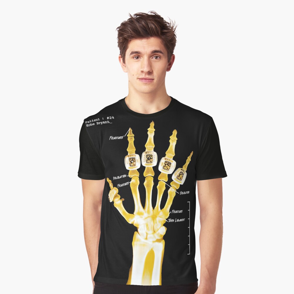 Kobe Bryant Skeleton Hand 5 Rings T-Shirt Mamba Algeria