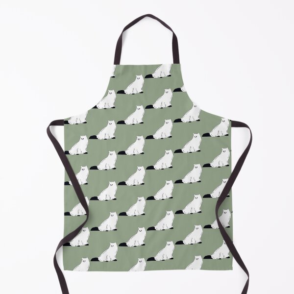 Item preview, Fluffy Ghost Cat With Fall Green  designed and sold by missmann.