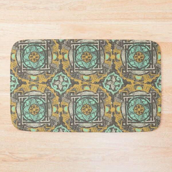 Item preview, Woodblock print medallion designed and sold by Alessandro Remo Mazzoni Remotextiles.