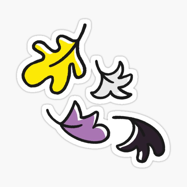 Heartstopper Leaves Nonbinary Pride Sticker