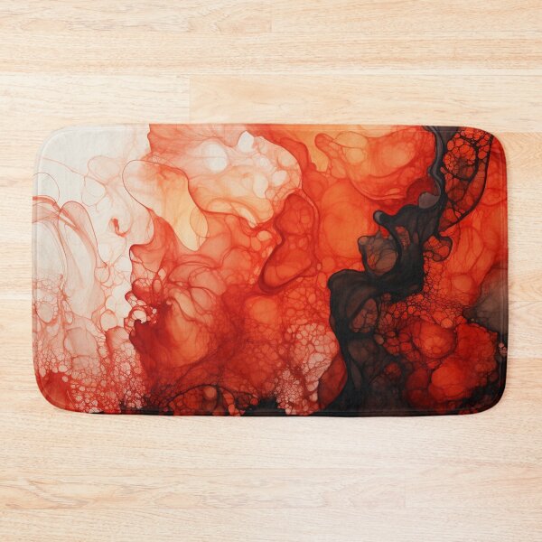 Item preview, Bordeaux Dreams: Red and Black Abstract Reverie Print Crimson Elixir Cabernet designed and sold by ScarsAndShadows.