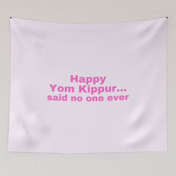 Item preview, Jewish Holiday Happy Yom Kippur pink designed and sold by NJGDesigns.