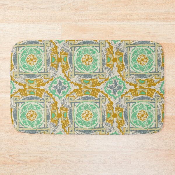 Item preview, Woodblock print medallion designed and sold by Alessandro Remo Mazzoni Remotextiles.