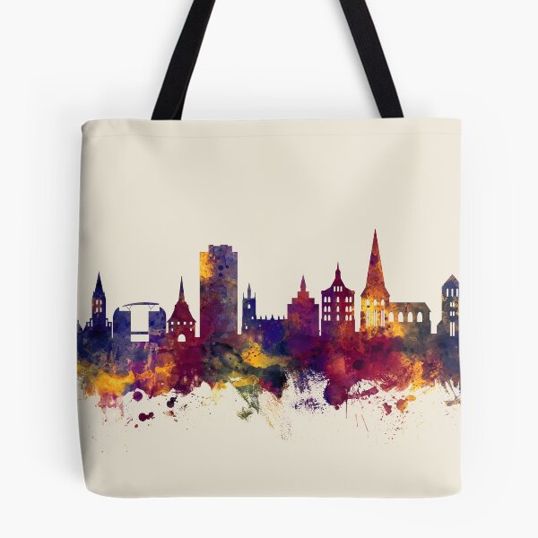 Item preview, Rostock Germany Skyline designed and sold by ArtPrints.