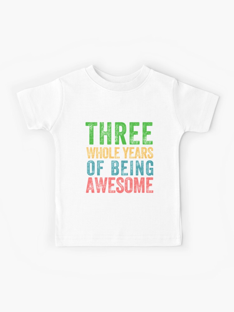 3 year old birthday shirts