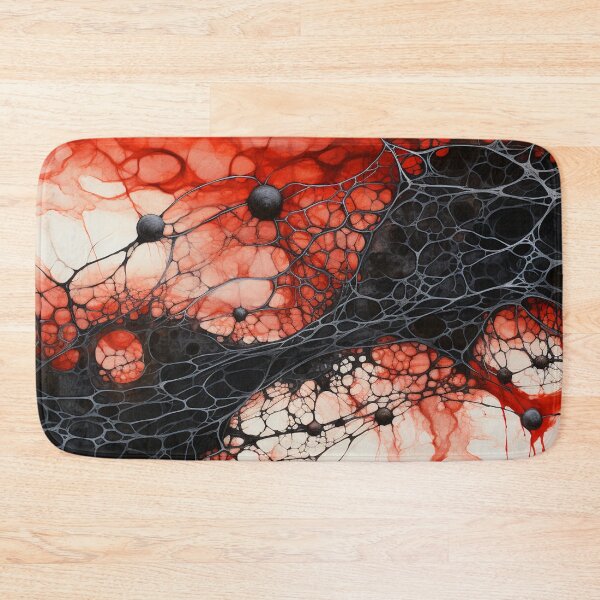 Item preview, Bordeaux Dreams: Red and Black Abstract Reverie print Celestial Zinfandel Symphony designed and sold by ScarsAndShadows.