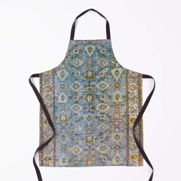 Item preview, Antique Turkish Oushak Abstract Flowers Floral Pattern designed and sold by Vicky Brago-Mitchell®.