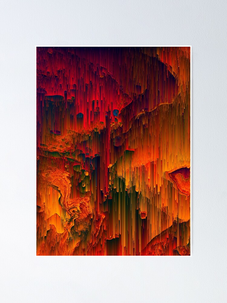 Alternate view of Toxic Rain - A Pixel Art Piece Poster