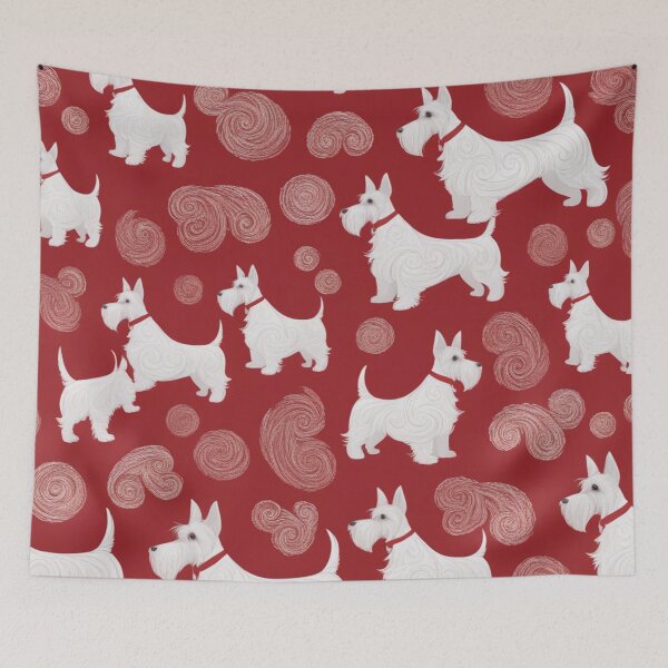 Item preview, Scottish Terrier Dogs Red designed and sold by purplesensation.