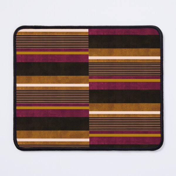 Item preview, Staggered Stripe - Plum & Ochre  designed and sold by Sarah Thorpe Designs .