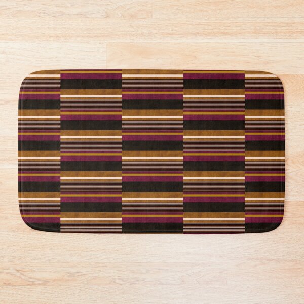 Item preview, Staggered Stripe - Plum & Ochre  designed and sold by Sarah Thorpe Designs .