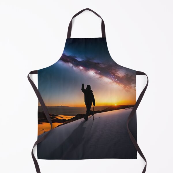 Item preview, Montain hiker following the day/night mixed sky. designed and sold by Kenosuke78.