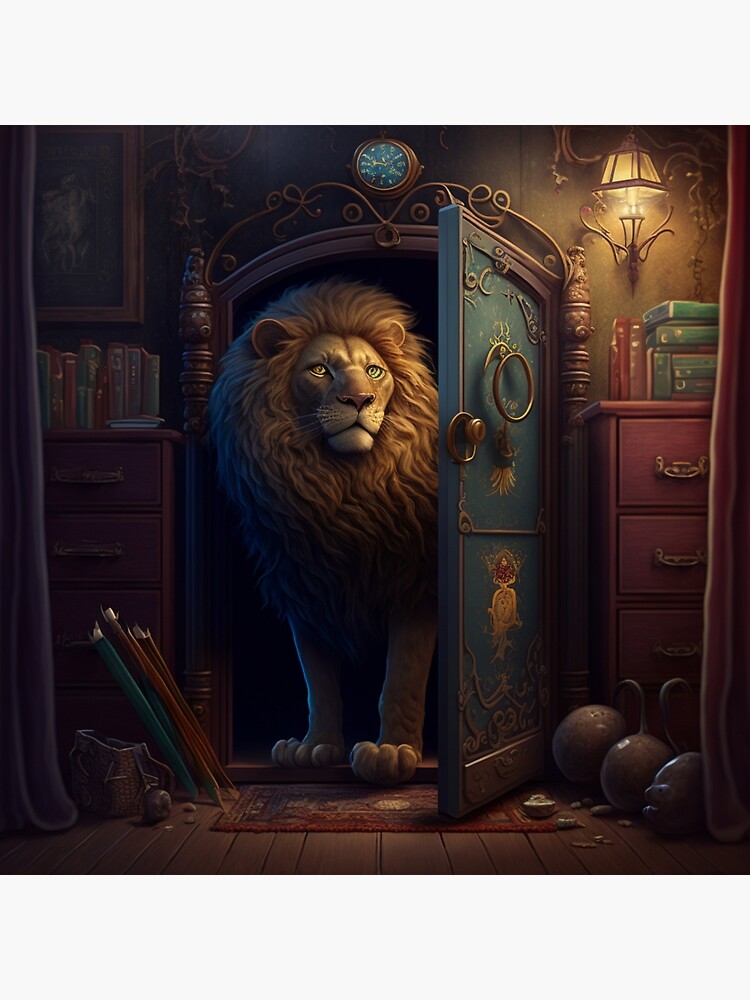 Narnia Aslan Poster Print Lion Witch and the Wardrobe C.S. 