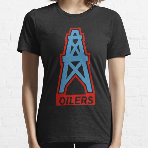 Houston Oilers Team Oil Pumpjack Logo T-Shirt anime clothes aesthetic  clothes cute tops mens cotton t shirts
