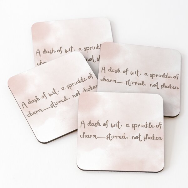 Item preview, A dash of wit, a sprinkle of charm-stirred. not shaken designed and sold by diahsariw.