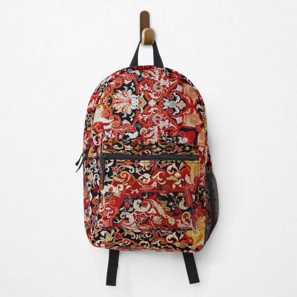 Item preview, French Aubusson Savonnerie Floral Pattern designed and sold by Vicky Brago-Mitchell®.