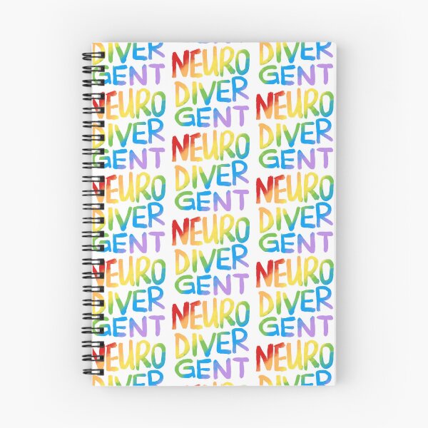 Item preview, Neurodivergent (Rainbow Text) designed and sold by JillPillDesign.
