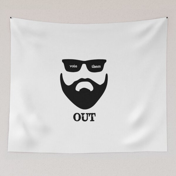 Item preview, Vote Them Out Bearded Guy Anti Gun designed and sold by Greenguy79.