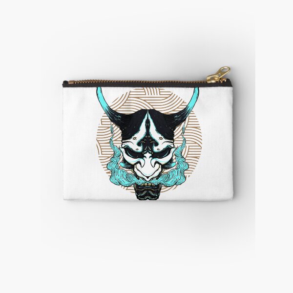 Item preview, Blue Japanese Oni Hannya Mask  designed and sold by StarBunnyDesign.