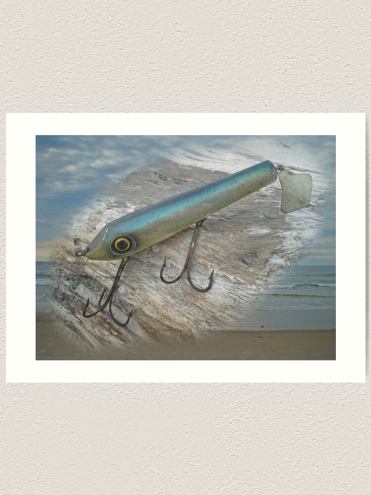 Striper Xpert Surf Slapper Antique Fishing Lure - Deep Sea | Art Print