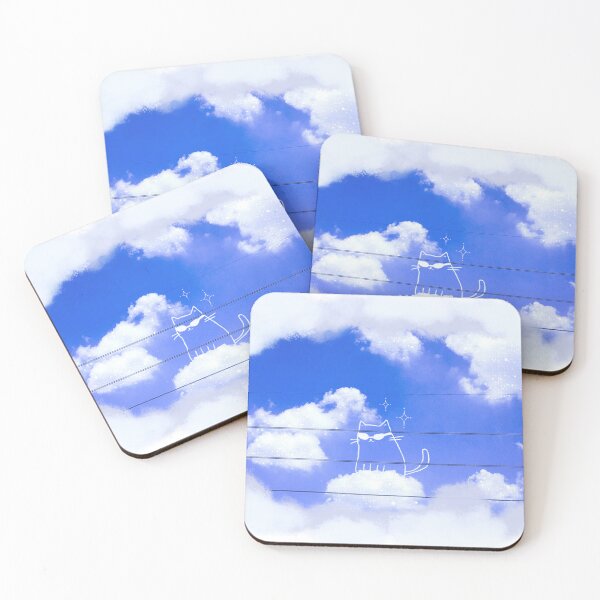 Item preview, Little cat riding a cloud designed and sold by Theeranat.