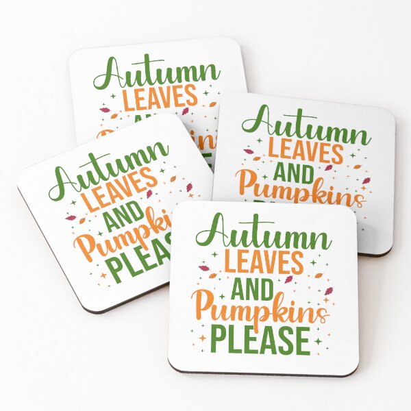Item preview, Autumn Leaves and Pumpkins Please designed and sold by Midnight Sky Sundry.