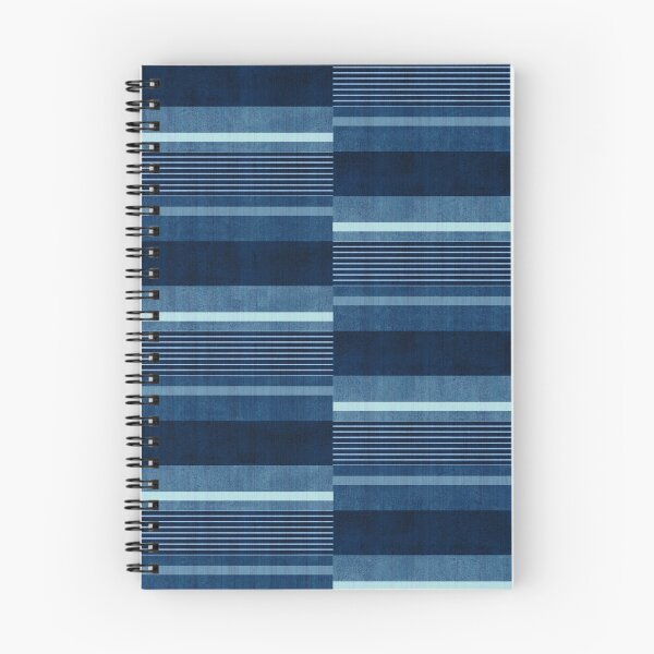 Item preview, Staggered Stripes - Denim Blue designed and sold by Sarah Thorpe Designs .