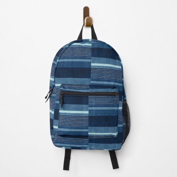 Item preview, Staggered Stripes - Denim Blue designed and sold by Sarah Thorpe Designs .