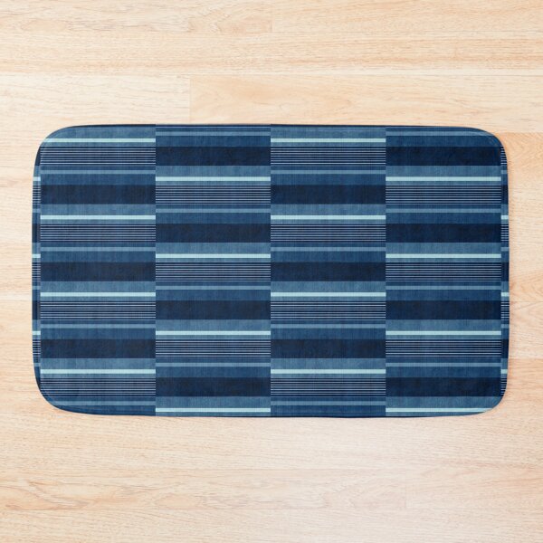 Item preview, Staggered Stripes - Denim Blue designed and sold by Sarah Thorpe Designs .