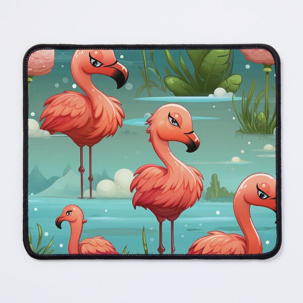 Item preview, Cute Sassy Flamingo Pattern - Fun and Stylish Design designed and sold by FuroAI.