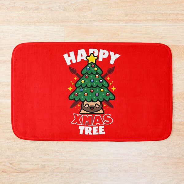 Item preview, Cute Kawaii Retro Vintage Happy Christmas Tree designed and sold by BoggsNicolasArt.
