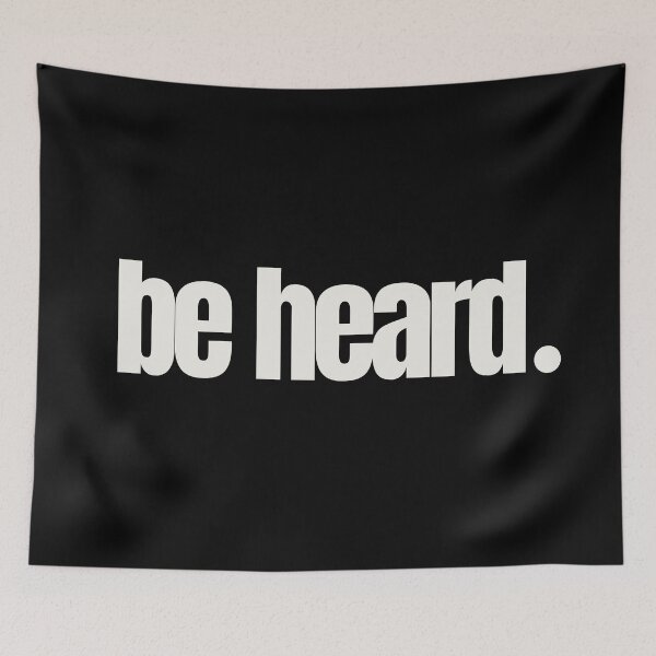Item preview, be heard  designed and sold by successmom.