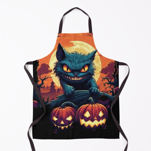 Item preview, Horror cat in dark halloween night designed and sold by Stickerlion.