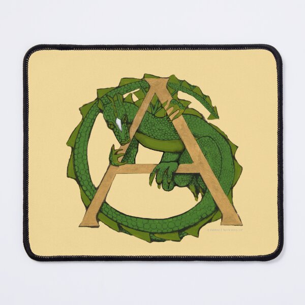 Item preview, Green Dragon Letter A 2023 designed and sold by Donnahuntriss.
