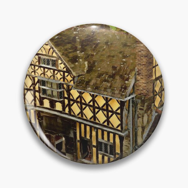 Artikelvorschau, Stokesay Castle, Torhaus. entworfen und verkauft von hanspeder.redbubble.com.