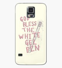 The White Gel Pen Case/Skin for Samsung Galaxy