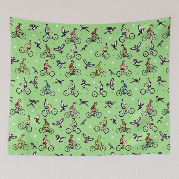 Item preview, Magpie Mayhem Green  designed and sold by Veata.