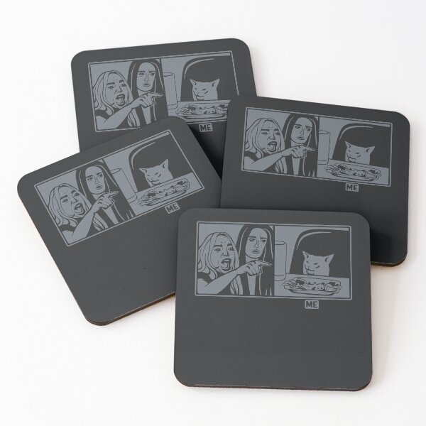 Item preview, Woman yelling at a cat meme. Funny ilustration designed and sold by martodesign.