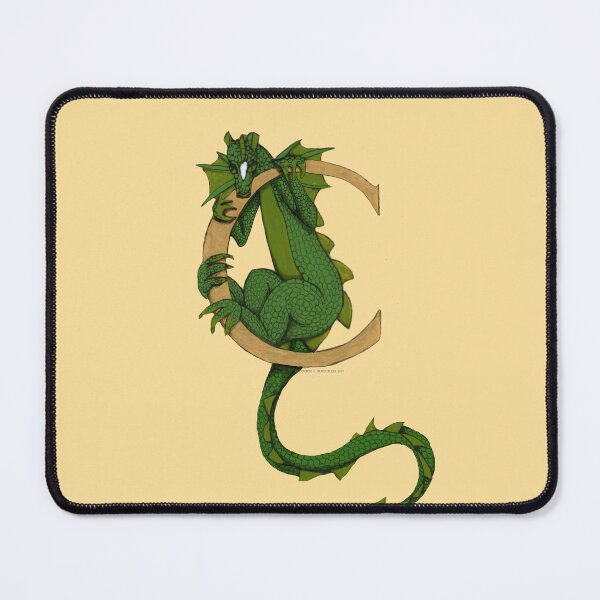 Item preview, Green Dragon Letter C 2023 designed and sold by Donnahuntriss.